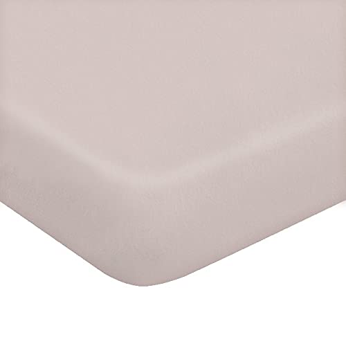 Homemania Two Corners – Double, Solid Colour – Fitted Sheet – for Bed – with Pink Cotton Pillowcase, 170 x 195 cm