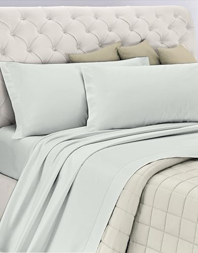 Cotton Bed Set, 100% Breathable Cotton Free of Harmful Substances, Certified Quality Standard 100 by OEKO-TEX Confidence in Textile, Double Bed, White Design, Designed in Italy