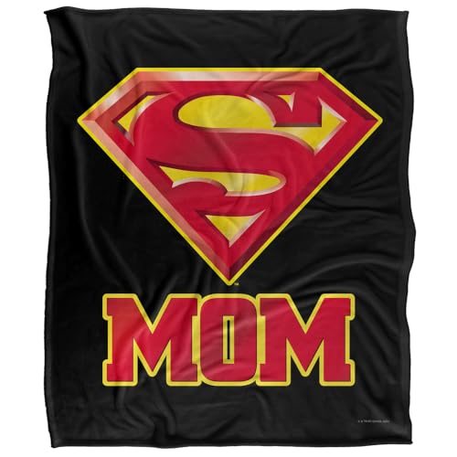 Superman Super Mom Silky Touch Super Soft Throw Blanket 152 X 127 cm, White