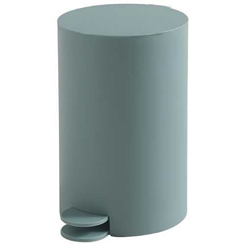 Gedy SHARON Bathroom Pedal Bin 3L ??? Compact Trash Can with Removable Inner Bin, Made of Thermoplastic Resins, 15.8 x 19.5 x 25.5 cm, Matte Blue