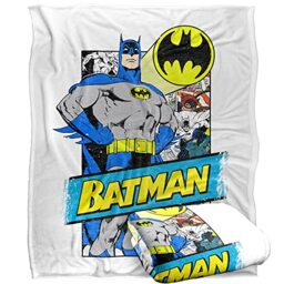 BATMAN Out of The Pages Officially Licensed Silky Touch Super Soft Throw Blanket 152 x 127 cm