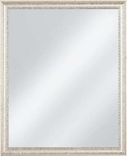 Frame Company Beatrice Silver Ornate Wooden Mirror 12x10 inch