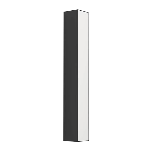 Eglo LED Outdoor Ceiling Light Salitta, Outside wall Light Made of Metal in Black, Porch Lighting, Exterior lamp Warm White, IP65, 38 cm