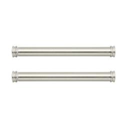 MODE Premium Collection Side Mount Curtain Rod Pair with End Caps, 12 to 20 in - Nickel