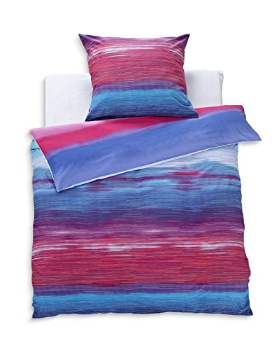 Sternenzelt Star Tent 15 W060602014 Pina Soft Flannel Bed Linen Set 80 x 80/135 x 200 cm, Turquoise/Pink