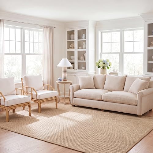 Safavieh Natural Fiber Rug for Living Room, Dining Room, Bedroom - Natural Fiber Collection, Short Pile, in Natural, 244 X 305 cm