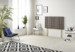 Somnior Beds Bed Centre Bliss Diamante Small Single 82cm Tweed Coffee Headboard With Wooden Struts