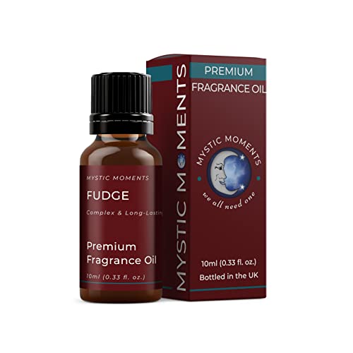 Mystic Moments - Fudge Fragrance Oil - 10ml - Fudge notes create a sweet gourmand fudge scent for candles, soaps, wax melts and diffusers.