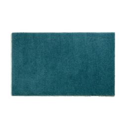 kela Maya Non-Slip Bath Mat, 60 x 100 x 1.5 cm, Petrol, Washable, Recycled Polyester, Fluffy Bath Mat
