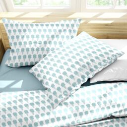 Ruggeri - Bedding Set - 100% Cotton - Candy Dreams Collection (Blue Ice Cream, Double)