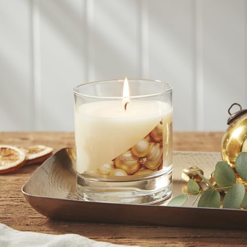 Wax Lyrical Glittering Gold Candle - Opulent & Enchanting - Luxurious Festive Fragrance - Up to 50 Hours