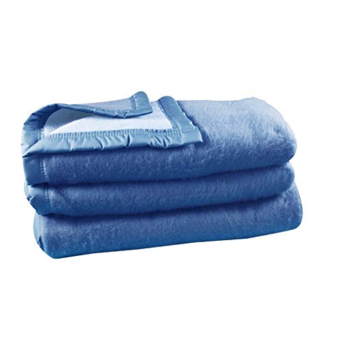 Poyet Motte Napoli Acrylic Blanket Blue/Lavender, Acrylic, Azur/Lavande, 260x240x1 cm