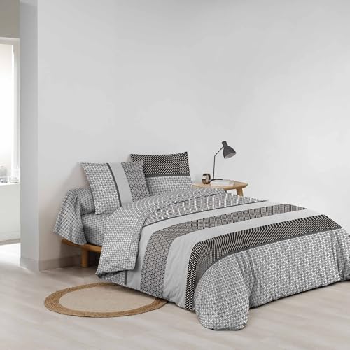 Douceur d'Intérieur, Meiko 6-Piece Bedding Set (240 x 220 cm) 100% Cotton