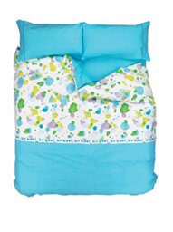 BY BASI Duvet Cover, 100% cotton, Turquoise, 135 cm