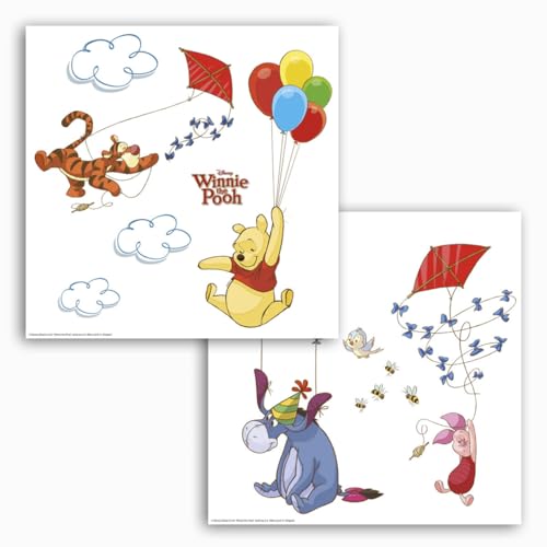 Fenstersticker - Window Sticker Winnie the Pooh - Größe 31 x 31 cm - Komar, Kinderzimmer, Wandaufkleber, Wanddekoration, Wandsticker
