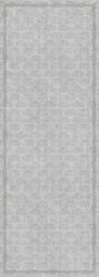 Think Rugs Catherine Lansfield Deco Peacock Washable Rug, Silver