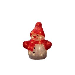 Konstsmide LED Snowman/Indoor Use (IP20) / Battery Operated: 3xAA 1.5V (excl.) / 24 Warm White Diodes, 22.5 x 19 cm