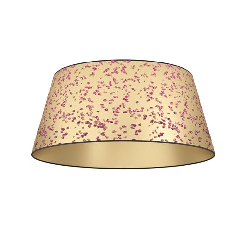 EGLO Castuera Ceiling Light, Sustainable Ceiling Light, Living Room Lamp Made of Paper in Gold with Rose Petals, Hallway Lamp with E27 Socket, Diameter 45 cm