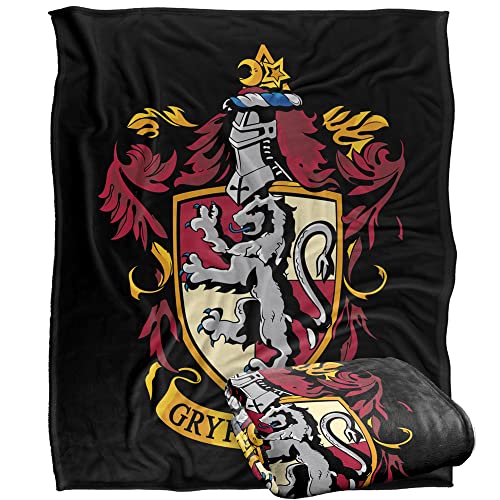 Harry Potter Gryffindor Crest Officially Licensed Silky Touch Super Soft Throw Blanket 152 x 127 cm