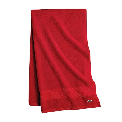 "Lacoste Heritage Supima Cotton Bath Sheet, Formula One, 35"" x 70"""