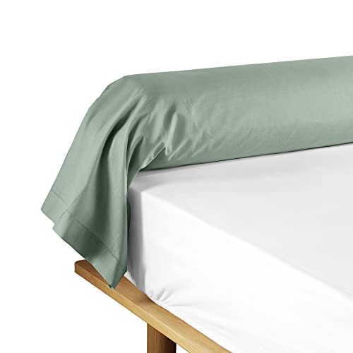 douceur d'intérieur, Bolster Pillow Case 85 x 185 cm Lina Sage 100% Cotton