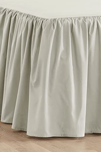 Jotex Zack Valance Bed Cover 60 cm - Organic Quality, Beige, 90 x 200 cm
