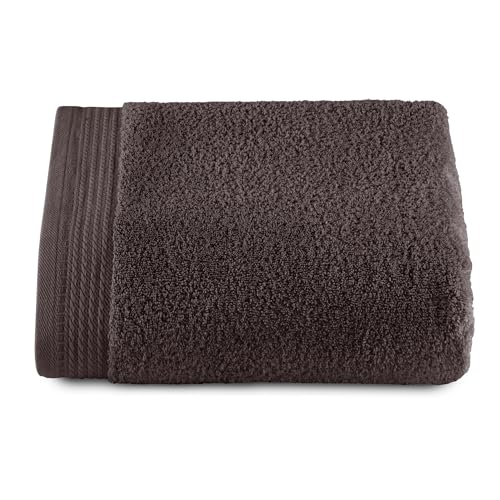 RIZO Top Towel – Set of 1 Shower Towel – Large Shower Towel – Bath Towels – 100% Combed Cotton – 600 g/m2 – Measure 100 x 150 cm – Brown