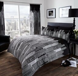 Gaveno Cavailia Sky Line Luxurious Bed Set with Duvet Cover and Pillow Cases, Polyester-Cotton, Single-Multi