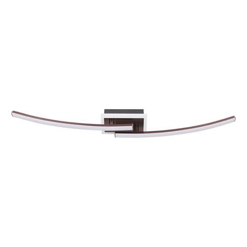 Eglo LED Ceiling lamp Lungolago, Living Room and Bedroom Lighting, lamp Made of Metal and Plastic in Bronze, Warm White, 75 cm