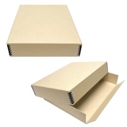 Lineco, Tan 11x14 Museum Storage Box Removable Lid And Drop Front Design 11 x 15 x 3, Archival Acid-Free with Metal Edge. Protect Longevity, Photos, Documents, Cards, Magazine, Prints, Diy, Pack of 2