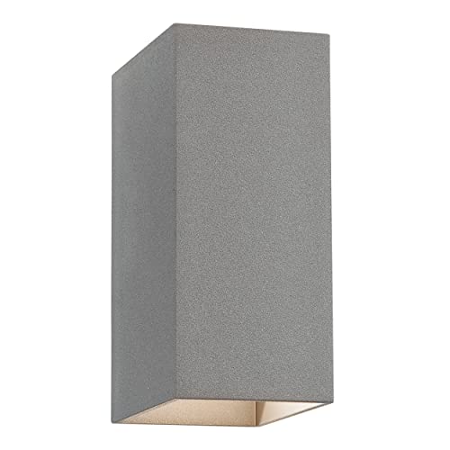 Astro Oslo 160 LED Outdoor Wall Light - IP65 Rated - (Textured Grey), High Power LED, Designed in Britain - 1298021-3 Years Guarantee