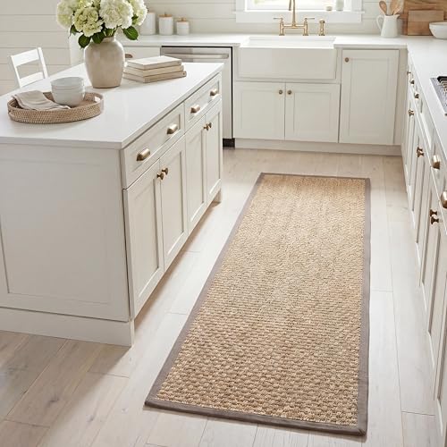 SAFAVIEH Natural Fiber Rug for Living Room, Dining Room, Bedroom - Natural Fiber Collection, Short Pile, in Natural, 61 X 213 cm
