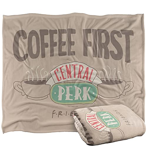 FRIENDS Blanket, 152 x 127 cm The One with The Silky Touch Super Soft Throw Blanket