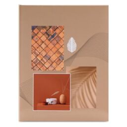 "Hama Minimax ""Singo II"" Photo Album (Format 12.5 x 16.5 cm, 100 Photos 10 x 15 cm, 100 Pages, Zen Pattern) Terracotta"