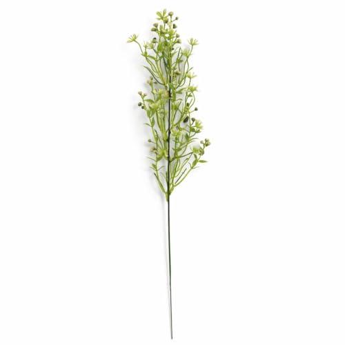48cm Artificial Wild Berry Blossom Spray Stem Faux Green Floral Filler