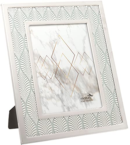 Stainless Steel Palm Tree Leaf Design Picture Photo Frame - 6 x 8/15 x 20cm
