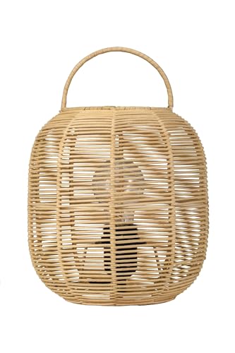 Paulmann Pauleen 48300 Table Light, Boho, Glow, E27, max. 20W, Beige, White Metal, Rattan, Nightstand Light