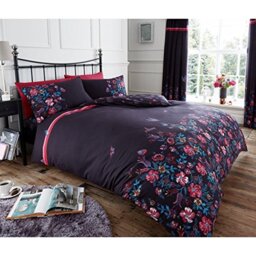 Gaveno Cavailia Luxurious MARIA Bed Set with Duvet Cover and Pillow Cases, Polyester-Cotton, Purple, King