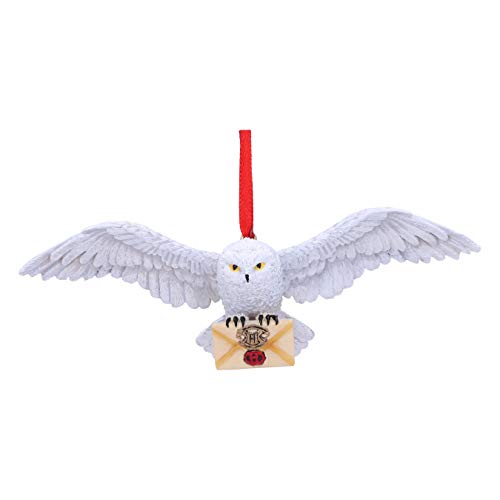 Nemesis Now Harry Potter Hedwig Hanging Ornament, Polyethylene Terephthalate, White, 13cm, for Birthday