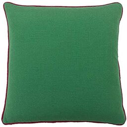 Riva Paoletti Bamboo Polyfilled Cushion, Emerald/Fuchsia, 45 x 45cm
