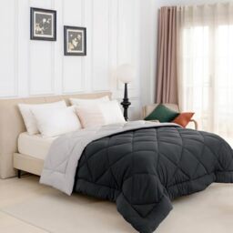 Good Nite 10.5 TOG Double Coverless Duvet 200×200 cm, All Season, Grey