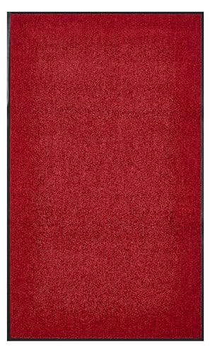 andiamo Premium Wash & Clean Doormat Durable Dirt Trapper Mat for Indoor or Covered Outdoor Use 40 x 60 cm Red