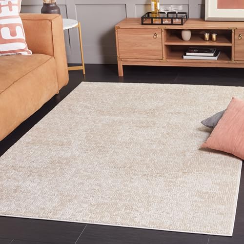 Safavieh Hanna Collection Contemporary Rug for Living Room Dining Room Bedroom Short Pile Cream 4ft x 72in