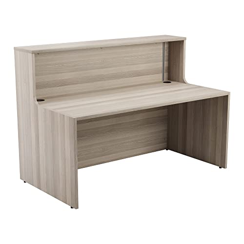 Office Hippo Reception Desk Unit, Table, Office, Grey Oak, 146 x 89 x 116.5