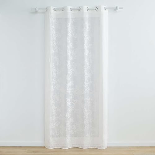 Douceur d'Intérieur, Karla Net Curtain with Eyelets (140 x 240 cm) White