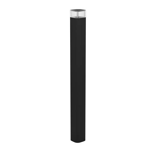 Eglo Outdoor lamp Post Castelnuovo, Garden Light Mains Powered, Path Lighting in Black Aluminium, IP65, GU10 Socket, 80 cm