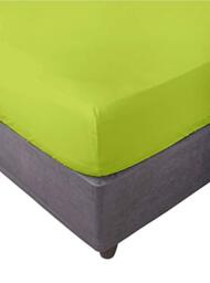Miracle Home. Fitted Sheet, Elastic, Soft, Comfortable, Anti-Pilling. Cotton 50% 50% Polyester. Pistachio. 150 x 200 cm