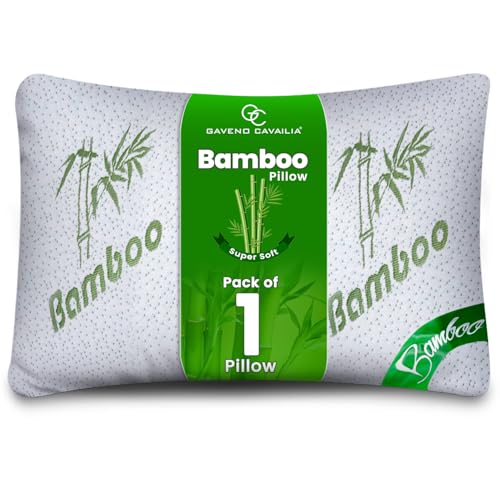 GC GAVENO CAVAILIA Bamboo Pillow Memory Foam Orthopaedic Neck Support (Pack of 1)