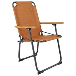 Bo-Camp Bushwick Garden Folding Camping Chair Aluminium Wood 100 kg Clay