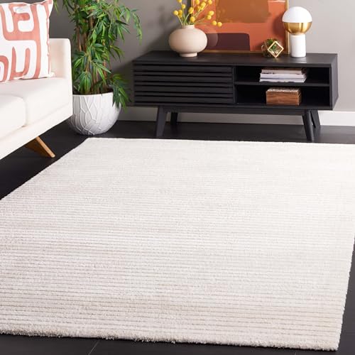 Safavieh Plain Rug for Living Room, Dining Room, Bedroom - Neptune Collection, Short Pile, Ivory and Beige, 122 x 183 cm